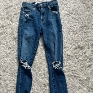 Blue Abercrombie jeans (Size 0)